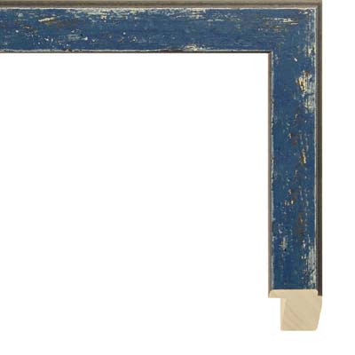 Patch Display, Blue Frame, Rustic Frame, Picture Display