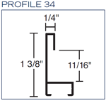 Metal Picture Frame Profile