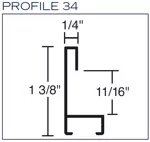 Metal Picture Frame Profile