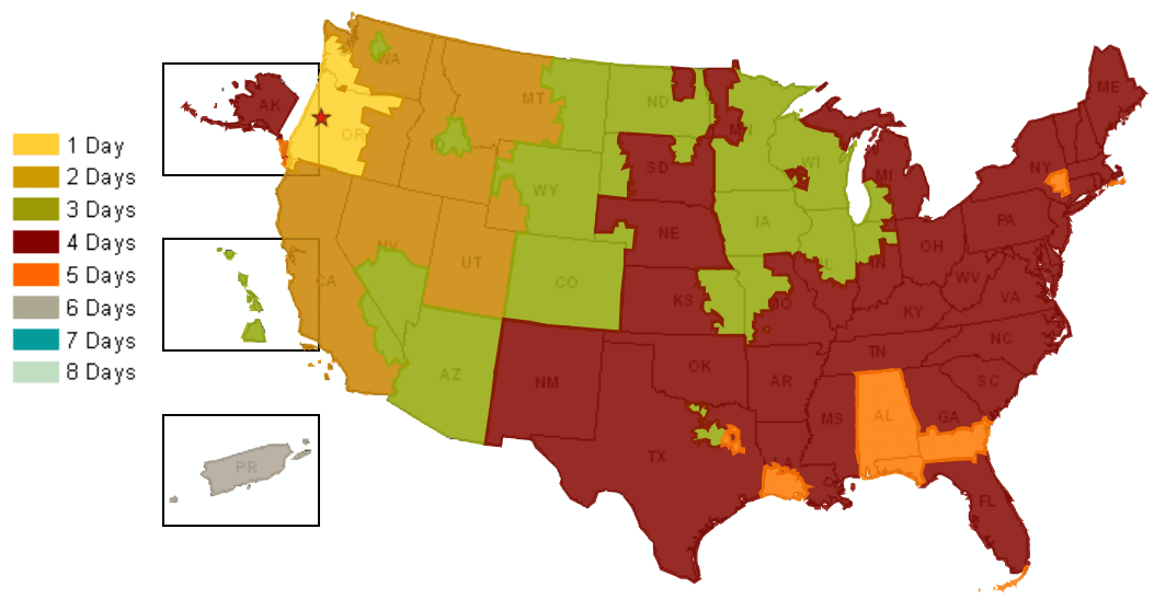 UPS Shipping Times